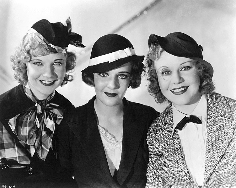 Una Merkel, Ruby Keeler, and Ginger Rogers in 42nd Street